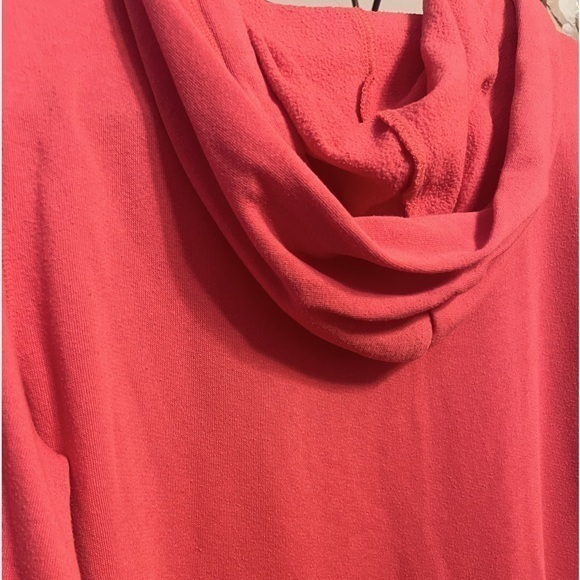 Med PINK Victoria’s Secret Zip Up Hoodie Hooded Sweatshirt Logo Light Jacket - Picture 4 of 5